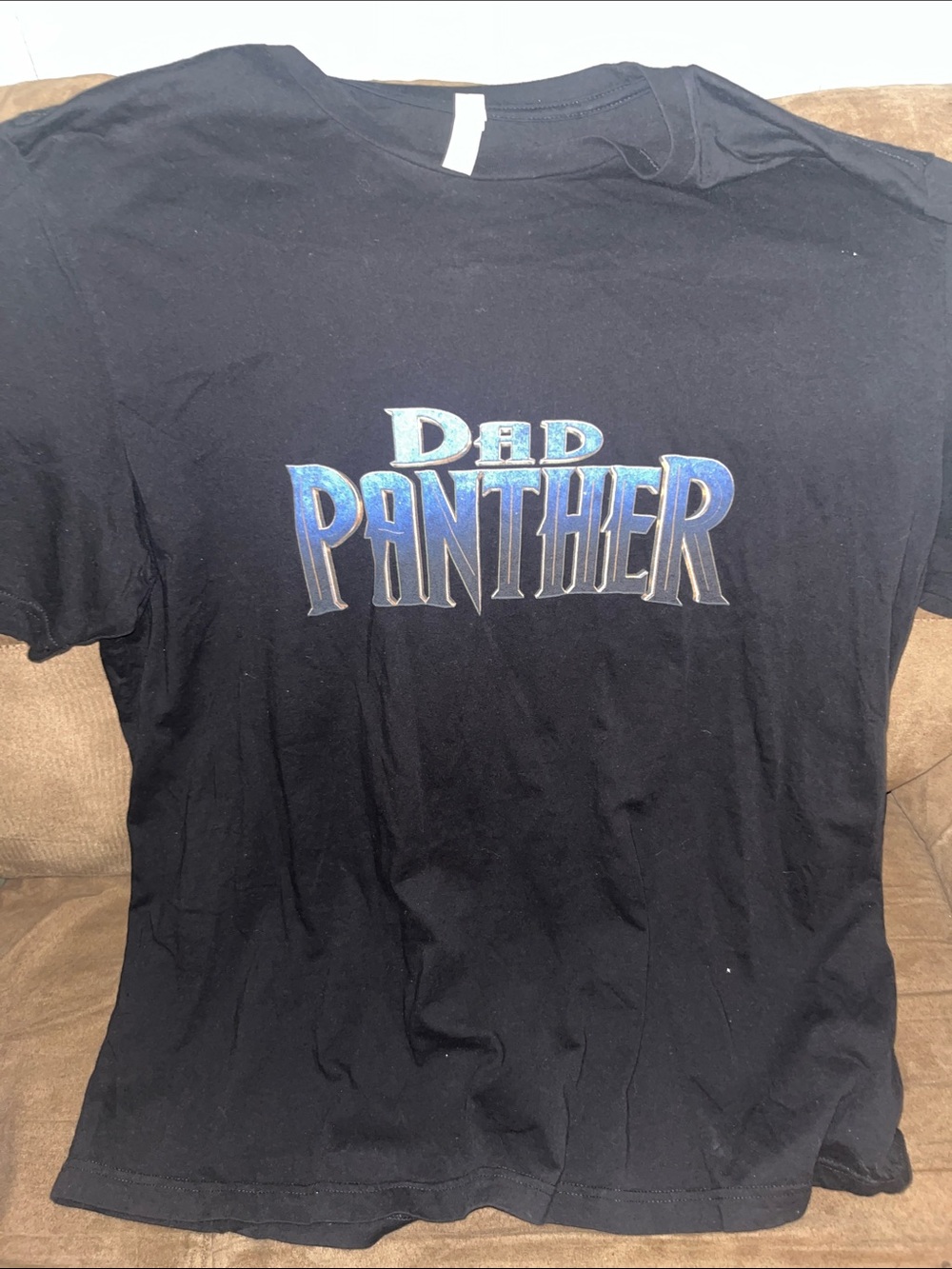 Dad Panther Graphic Tee - Black